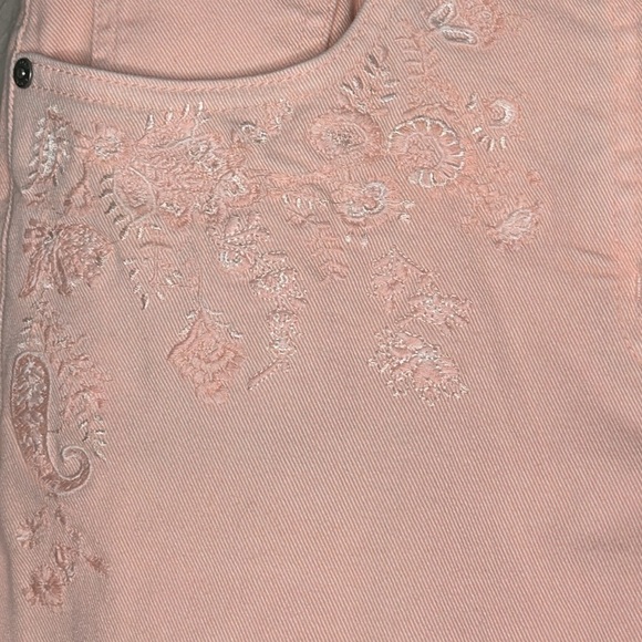 Etro Jeans With Embroidered Floral Detail Frayed hem Italy - Picture 4 of 16